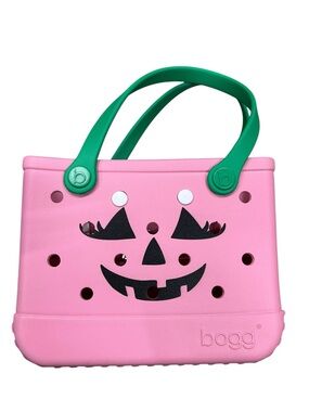 Bogg Bitty Bogg Bag Limited Edition Halloween Bogg  Pink O'Lantern NWT